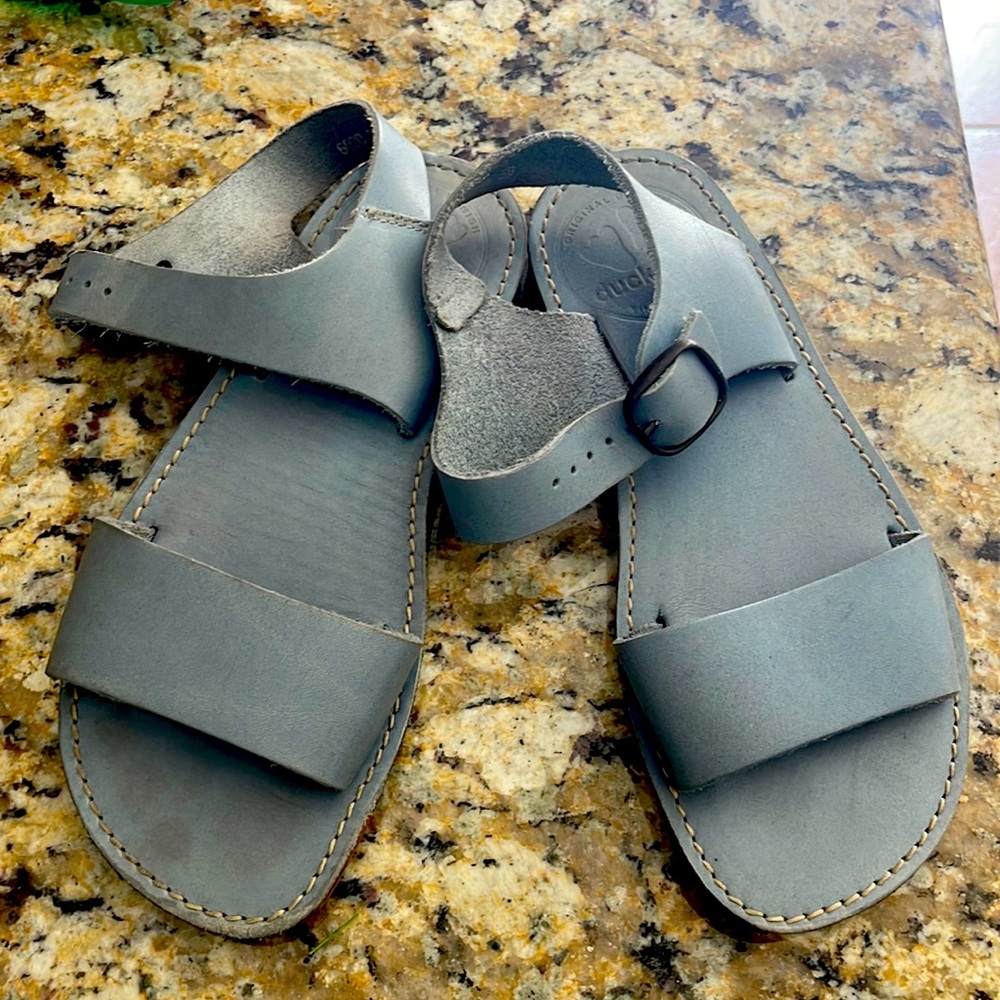 Duckfeet sandal size 38 color light blue used 2 times only
